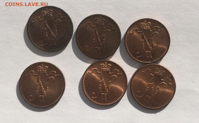 Финские пенни 1866, 1867, 1874, 1895 и др. - 930B5D2E-ED96-4088-B5F2-C64E7AAC8385