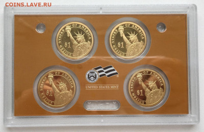 Набор США 1$ 2008 Президенты ПРУФ Proof коробка сертификат - hx3fu-dTYpI