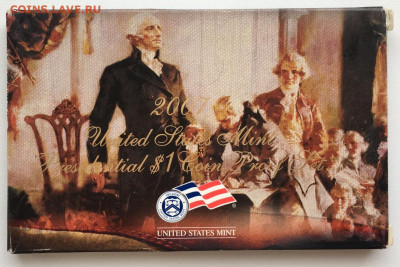 Набор США 1$ 2007 Президенты ПРУФ Proof коробка сертификат - _oa-JwY6Uic