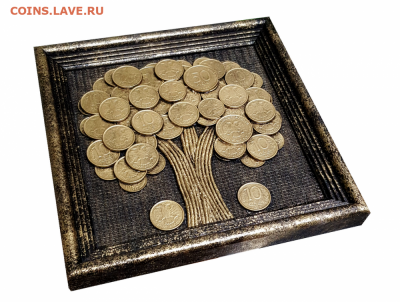 Картина "Денежное дерево" ПЕРЕСТРОЙКА 155 х 205 мм - kartina-quot-denezhnoe-derevo-quot-155-h-205-mm (1)
