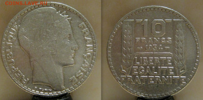 Франция 10 франков 1934 до 22-15 21.09.2020 - Франция 10 фр 1934