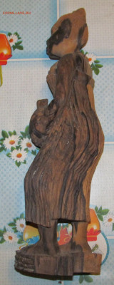 Деревянная статуэтка, 37 см. Женщина с кувшином, тяжелая - IMG_7198.JPG