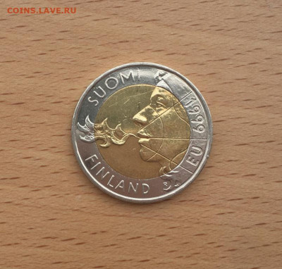 Биметалл Финляндия 10 марок 1999 Финское председательство ЕС - bimetall_finljandija_10_marok_1999_finskoe_predsedatelstvo_v_es