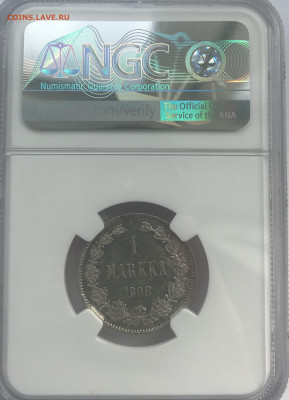 1 марка 1908г., L, в ngc MS61 До 22.09.2020 22.00 по МСК - 43649780-74E9-414E-8BD8-0A79897A5142