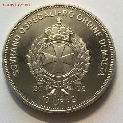 Мальтийский орден 2005г 10 лир "Иоанн Павел II" - image-30-08-20-05-49