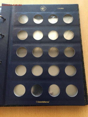 Альбом "2 EURO" LEUCHTTURM (ФРГ) + 5 листов для монет - image-30-08-20-12-29