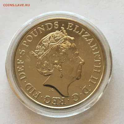Великобритания 2017г 5 фунтов "Кнуд Великий" - image-30-08-20-04-30
