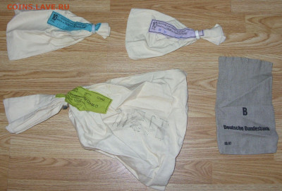 Банковские мешки от современной юбилейки 3 штуки + бонус. - SDC19763