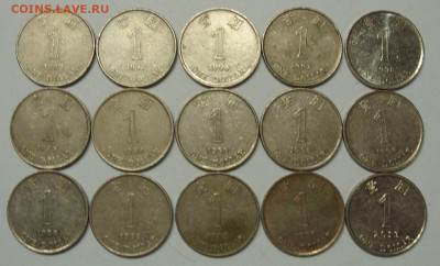 1 доллар Гонконг 15 монет. Старт=курс. - 1 доллар Гонконг 15 штук - 1