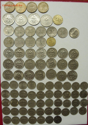 Малайзия 89 монет. На сумму 17,80 рингита. Старт=курс. - Малайзия 89 монет - 1