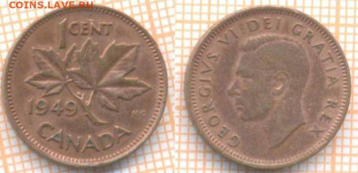 Канада 1 цент 1949 г., до 25.09.2020 г. 22.00 по Москве - Канада 1 цент 1949 1693