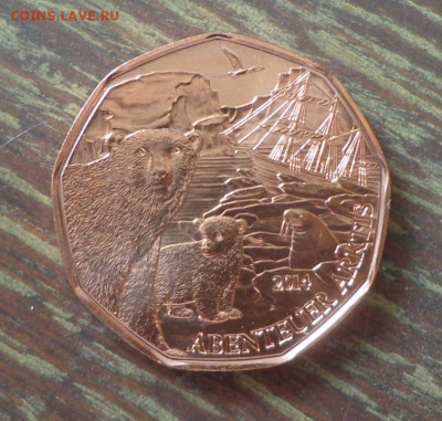 АВСТРИЯ - 5 евро АРКТИКА БЕЛЫЙ МЕДВЕДЬ до 25.09, 22.00 - Австрия 5 е медь Арктика (медведи)_2