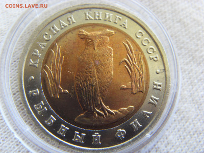 Красная Книга- 5 рублей Филин 1991 UNC до 25.09.20 г. - SDC17824.JPG