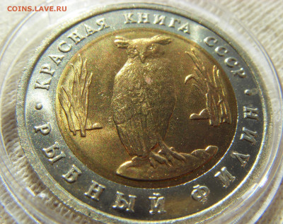 Красная Книга- 5 рублей Филин 1991 UNC до 25.09.20 г. - SDC17823.JPG