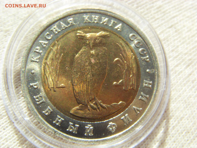 Красная Книга- 5 рублей Филин 1991 UNC до 25.09.20 г. - SDC17822.JPG