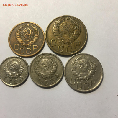 1943 год полный набор от 3 до 20 коп, 5 монет - image-16-08-20-12-04