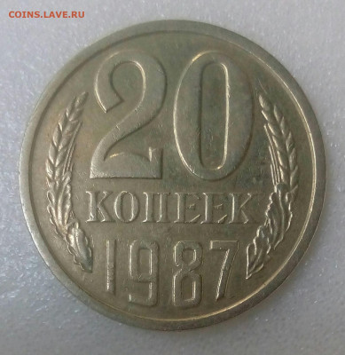 20 копеек 1987г. Ф-162 шт.3.3 до 26.09.20 в 22.10 мск - IMG_20200919_132607_327
