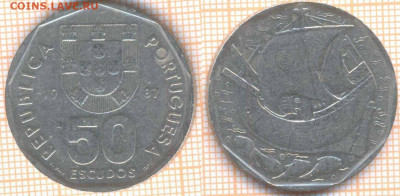 Португалия 50 эскудо 1987 г., до  24.09.2020 г. 22.00 по Мос - Португалия 50 эскудо 1987 447