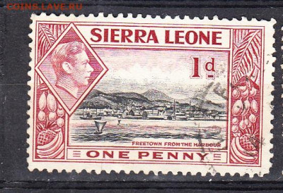 Колонии Сьерра Леоне 1938 1м 1д до 25 09 - 69