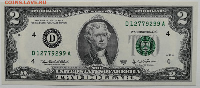 2 $ США 2003 года до 26.09.2020 - 2 s