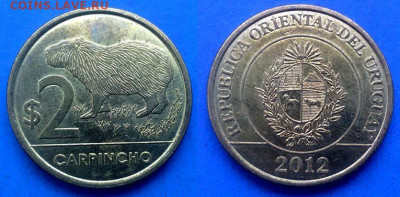 Уругвай - 2 песо 2012 года (Фауна) до 29.09 - Уругвай 2 песо, 2012