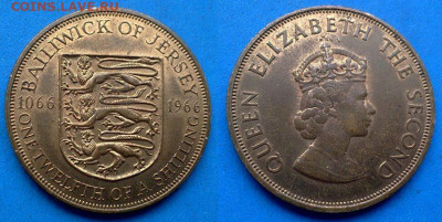 12 шиллинга 1966 г (Битва при Гастингсе) до 29.09 - Джерси 1.12 шиллинга, 1966