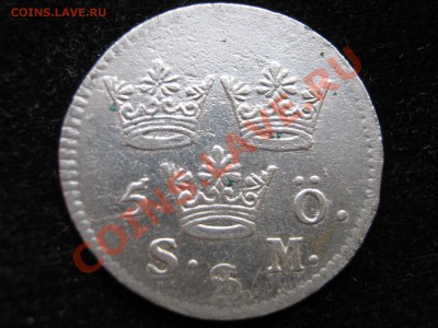 ШВЕЦИЯ 5 эре 1691. Серебро. - Изображение 10350