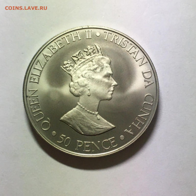 Тристан-да-Кунья 2000г 50 пенсов "Королева-Мать" - image-26-09-20-09-11