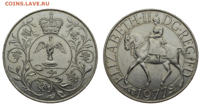 Великобритания. 1 крона 1977 г. 25 лет правл. До 03.10.20. - DSH_8237.JPG