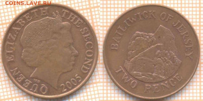 Джерси 2 пенса 2005 г., до  05.10.2020 г. 22.00 по Москве - Джерси 2 пенса 2005 1815