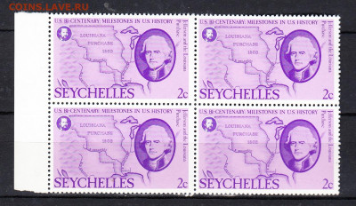 Сейшеллы 1м** квартблок до 03 10 - 530г