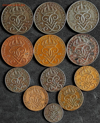 Швеция 5 эре, 2 эре, 1эре . 1924-1950 - IMG_20200929_122930