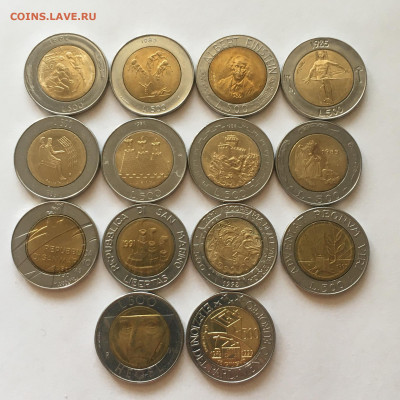 Сан-Марино 1982-99гг 500 лир БИМ, 14 монет - image-21-09-20-03-41-1