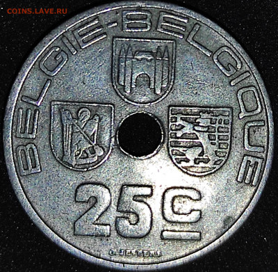 Бельгия 25 сантимов 1938 - IMG_20200930_103301