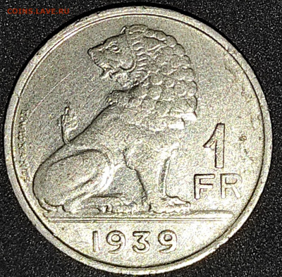 Бельгия 1 Франк 1939 - IMG_20200930_103859