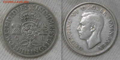 Великобритания 2 шиллинга 1945 до 22-15 03.10.2020 - Великобритания 2 шиллинга 1945