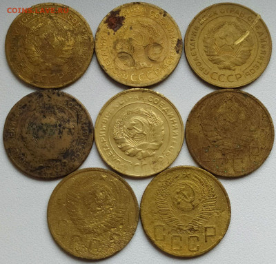 5 коп 1926-54гг. - 8шт до 6.10.20. 22-00 Мск - 5 коп 1926-54гг. - 8шт (2)