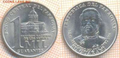 Парагвай 1000 гуарани 2006 г., до 06.10.2020 г. 22.00 по Мос - Парагвай 1000 гуарани 2006 1837