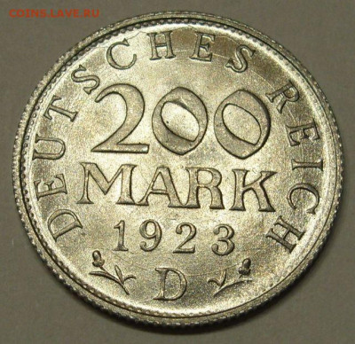 200 марок 1923 D unc. - 200 марок 1923 D unc - 2-1