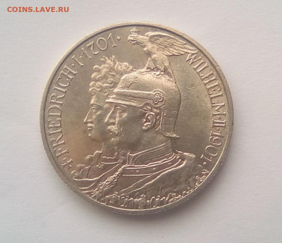Пруссия 2 марки 1901 A UNC с 200₽ до 05.10.20 - 1