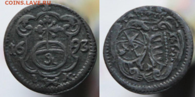 Пфенниг 1693 IK, Солид 1661, 1663, 1665, Полторак 1625 - 1693