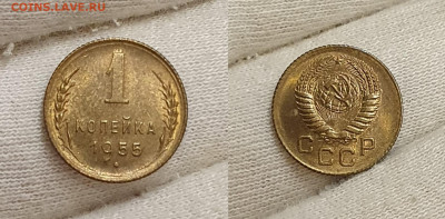 1 копейка 1955 UNC до 4.10 - 1к1955