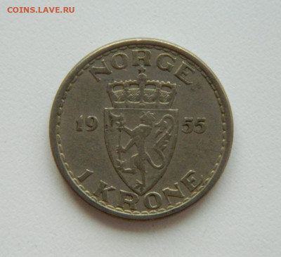 Норвегия 1 крона 1955 г. до 08.10.20 - DSCN1618.JPG