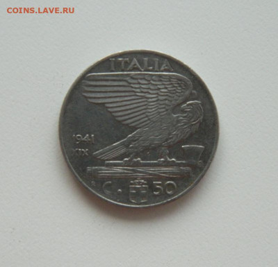 Италия 50 чентезимо 1941 г. до 08.10.20 - DSCN1603.JPG