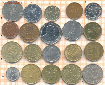 монеты разные, фикс 10 руб, 2 - по 10  2  нот 001