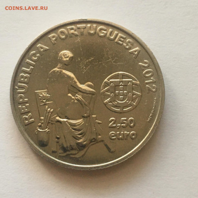 Португалия 2,5 Евро 2012г "Жозе Мальоа" - image-18-09-20-05-51-3