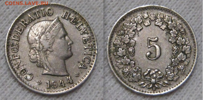 Швейцария 2 франка 1921 до 22-15 07.10.2020 - 5 1944