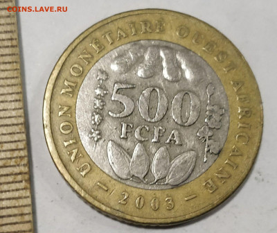 (БИМ) Западная Африка (BCEAO) 500 франков 2003 до 9.10 - 163010919