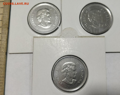 КАНАДА 25 центов 2011 сапсан, косатка, бизон до 9.10 - 162988374 (1)