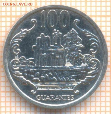 Парагвай 100 гуарани 2006 г., до 12.10.2020 г. 22.00 по Моск - Парагвай 100 гуарани 2006 1888